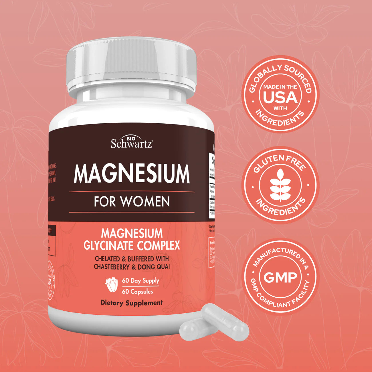 Magnesium for Women - 4 in 1 Magnesium Supplement