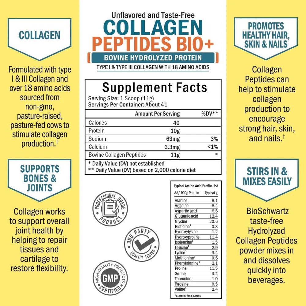 Collagen Peptides BIO+ Powder